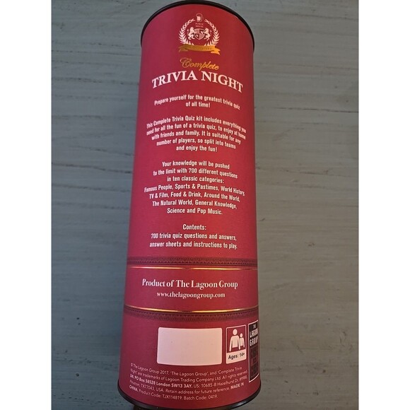 Lagoon Trivia Night Pub Quiz home Trivia Game. Age 14+,700 Trivia Questions New - Picture 4 of 8